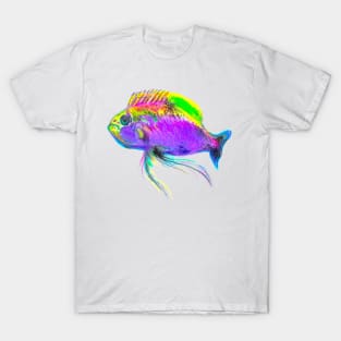 Colorful Neon Fish T-Shirt